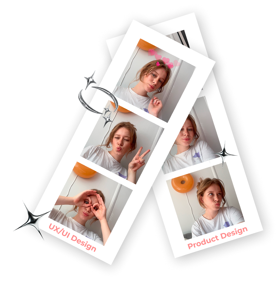 Photobooth strip of Maria Teslia — UX/UI & Product Design