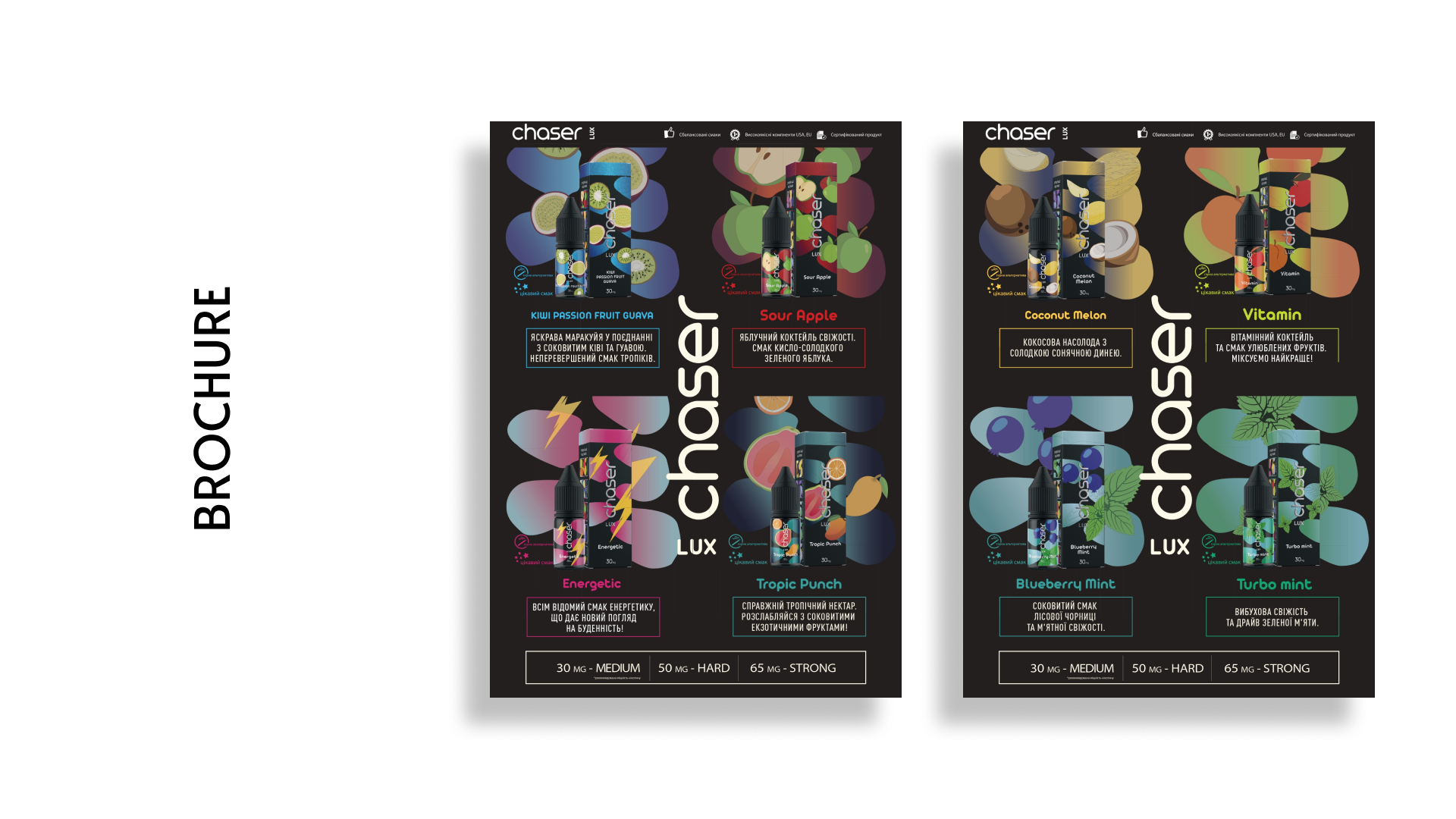 Slide 5 - Brochure designs for Chaser products