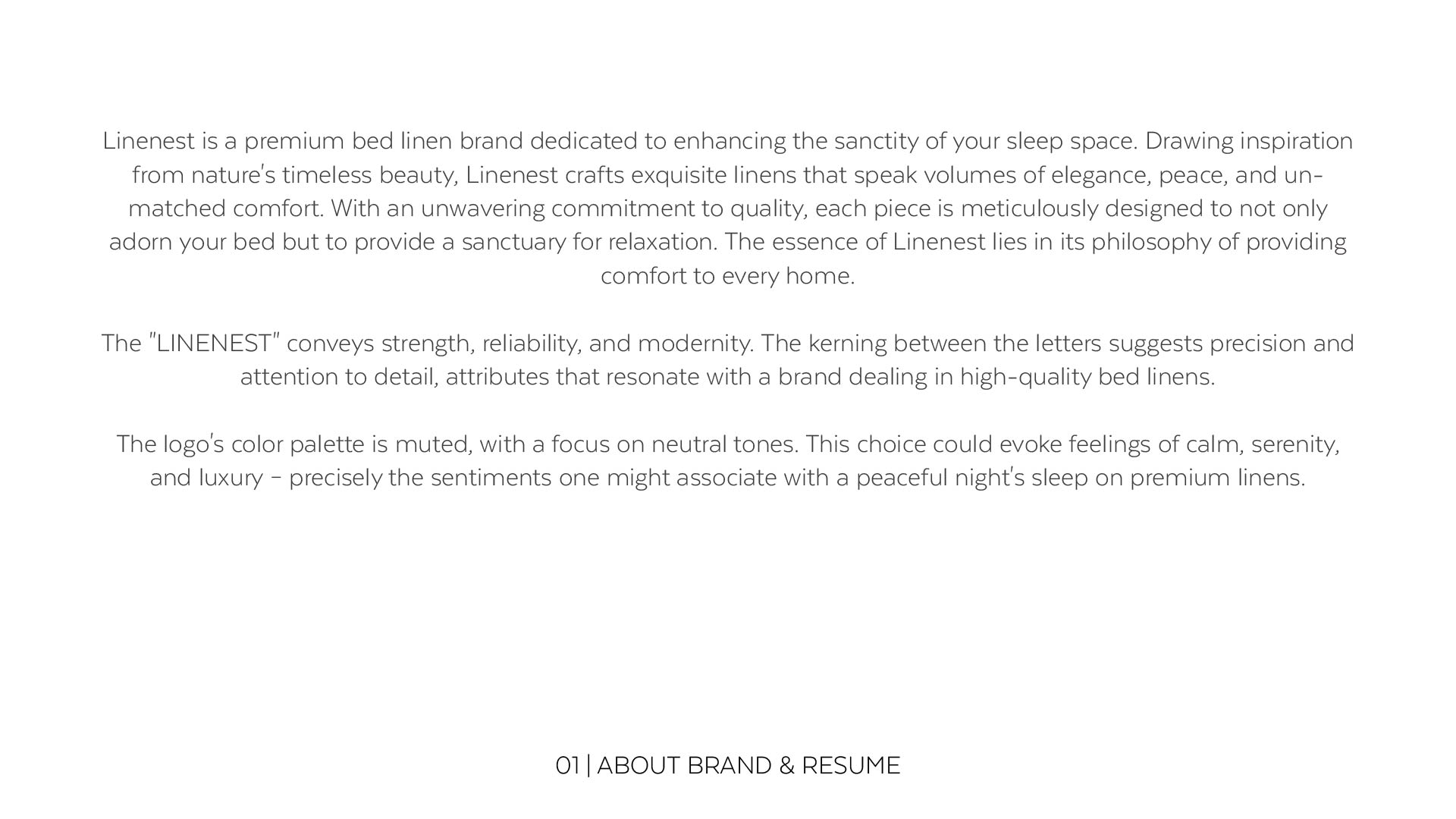 Linenest brand description