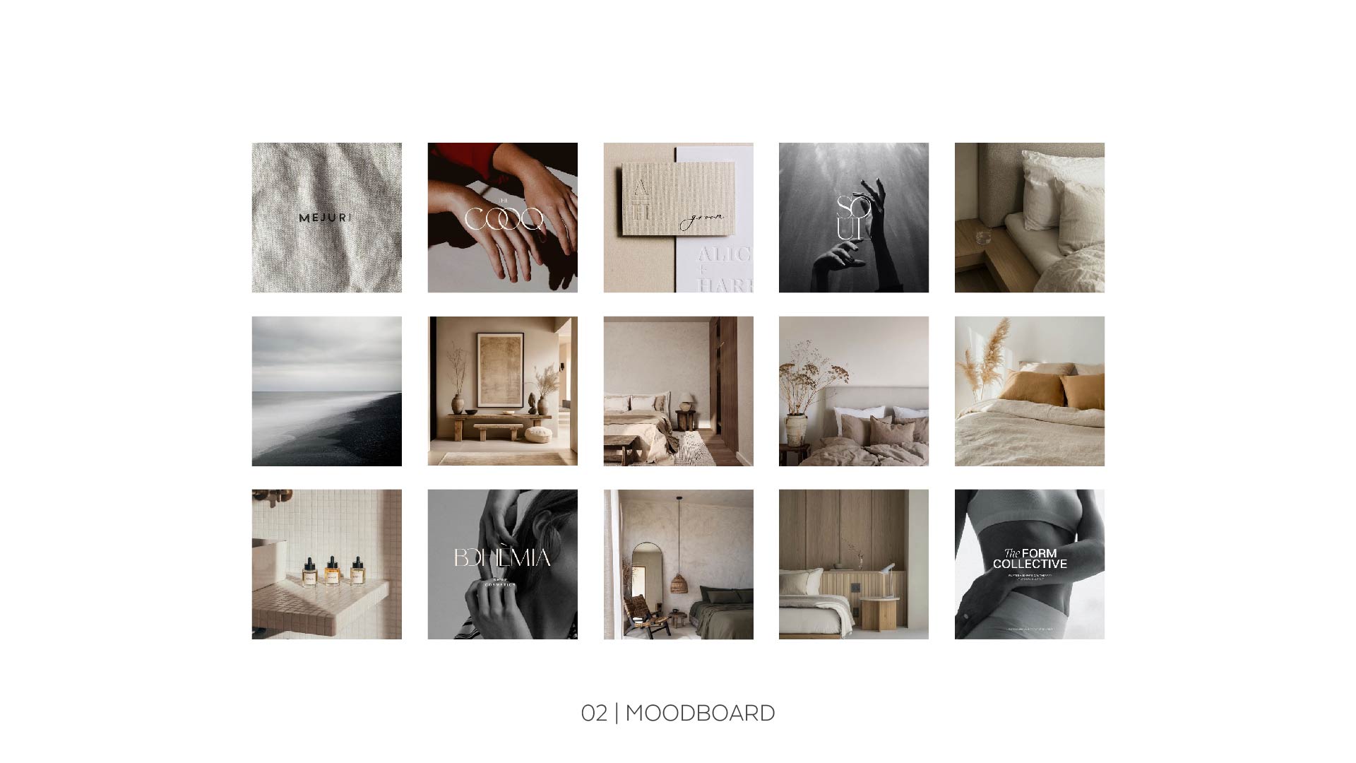 Linenest brand moodboard