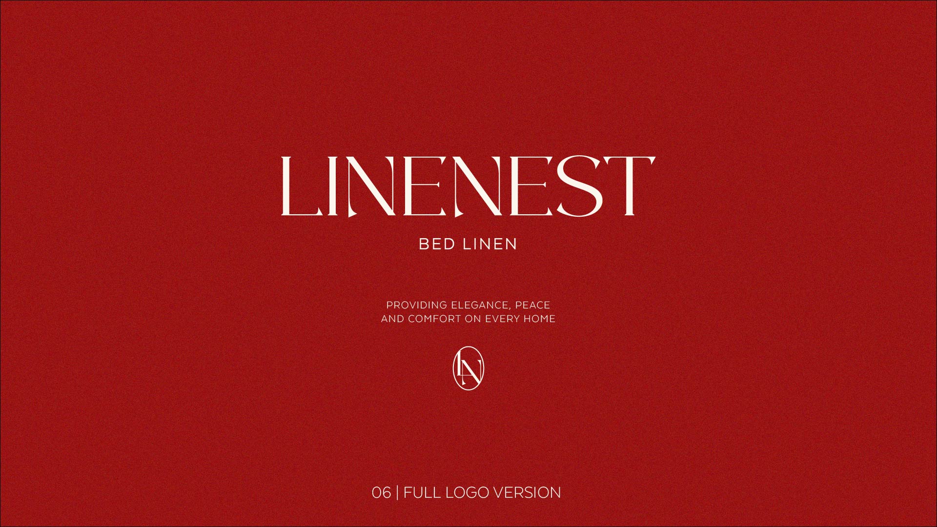 Linenest logo on red background