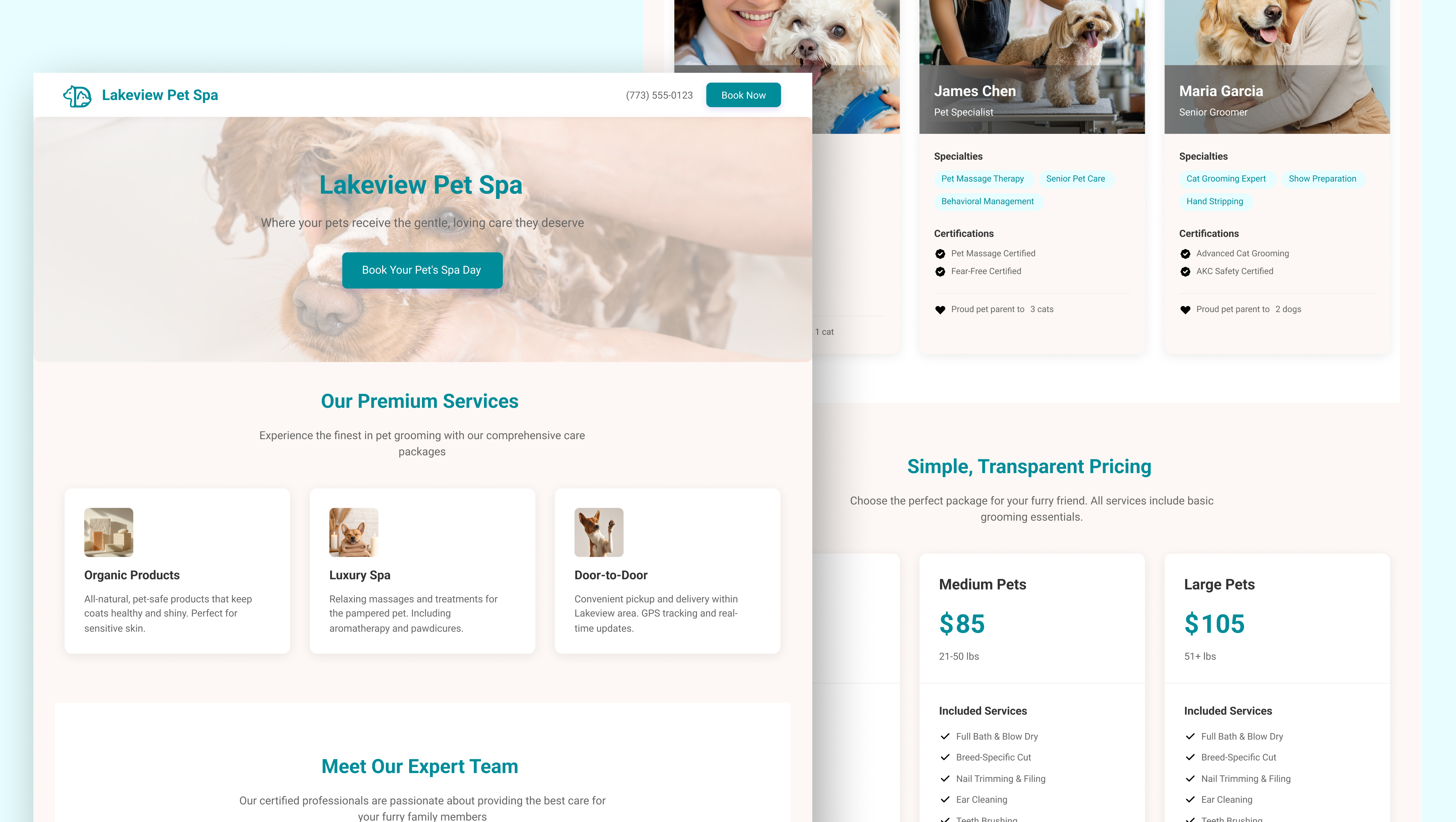 PetGroom Lakeview — Shopify Landing Page